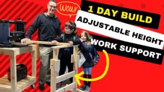 The Wood Whisperer: Adjustable-Height Work Support