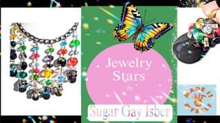 Jewelry Stars by Sugar Gay Isber: Black Drop Necklace
